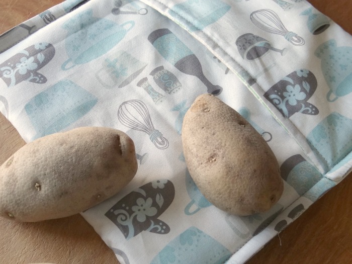Microwave potato bag sewing instructions