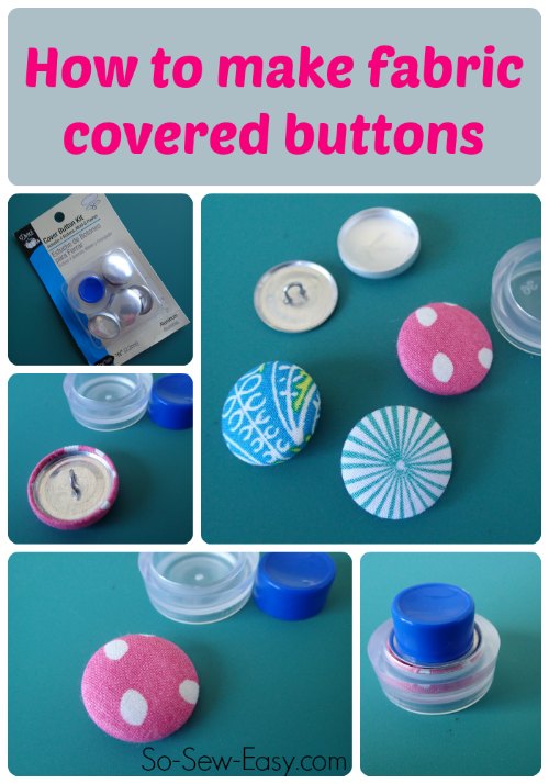 How to make fabric covered buttons
