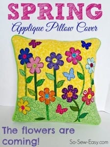 Applique pillow cover tutorial