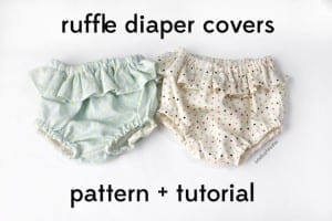 Free ruffle diaper cover sewing pattern
