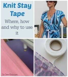 How to use knit stay tape