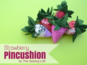 Strawberry pincushion pattern