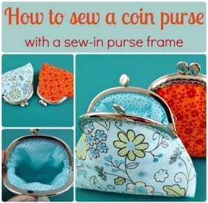 How to make a coin purse with a sew in frame