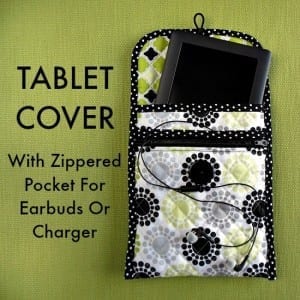 Quilted tablet cover tutorial