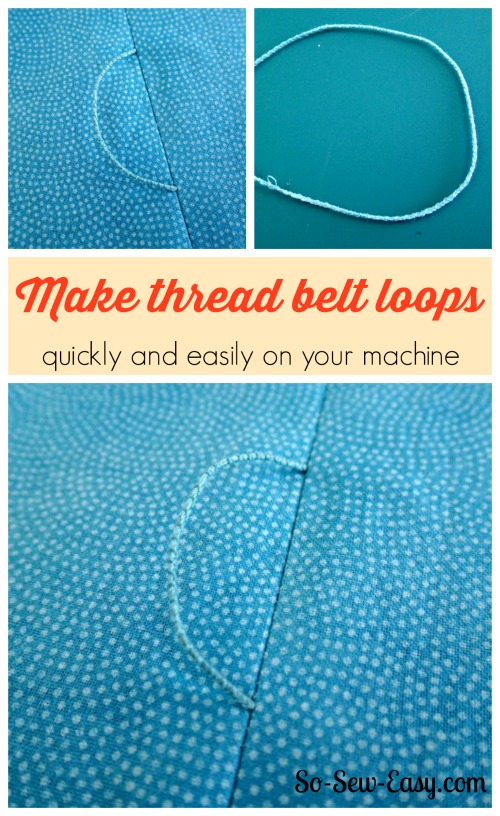 How to make thread belt loops