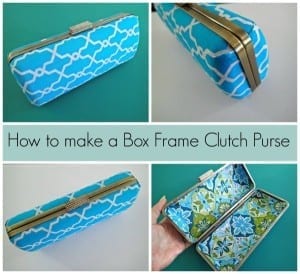 How to make box frame clutch purse