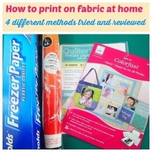 How to print on fabric at home