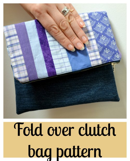 Fold over clutch bag pattern