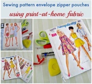 Vintage sewing pattern envelope