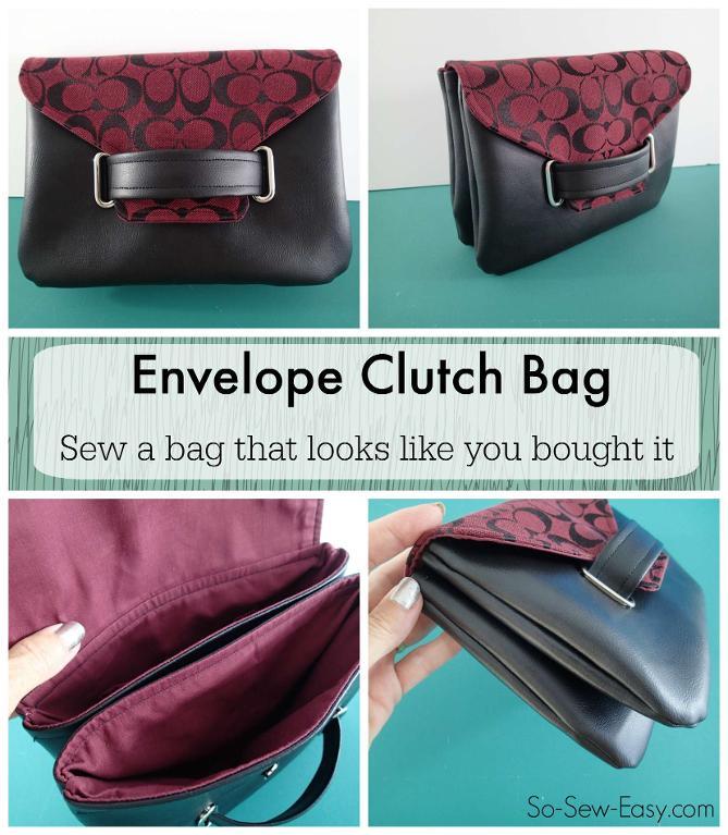 Envelope clutch bag pattern