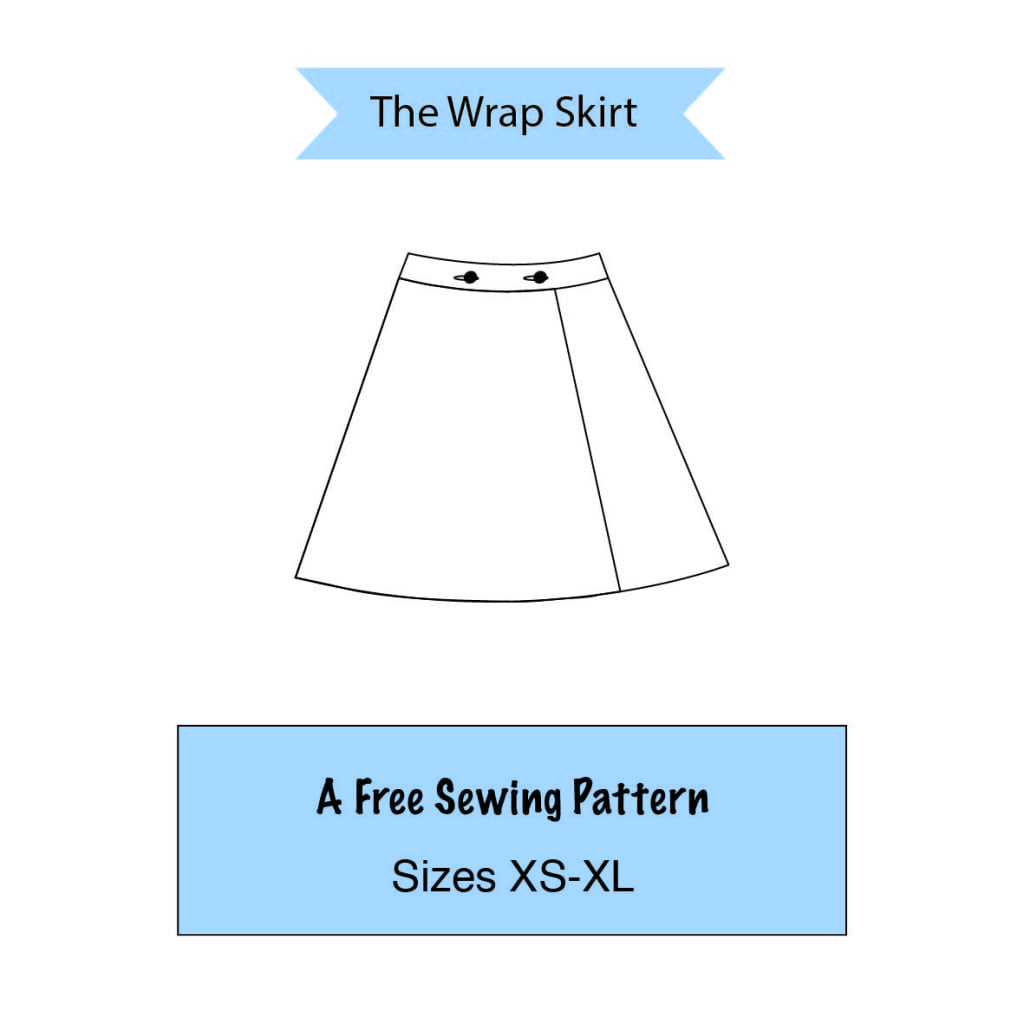Simple wrap skirt pattern