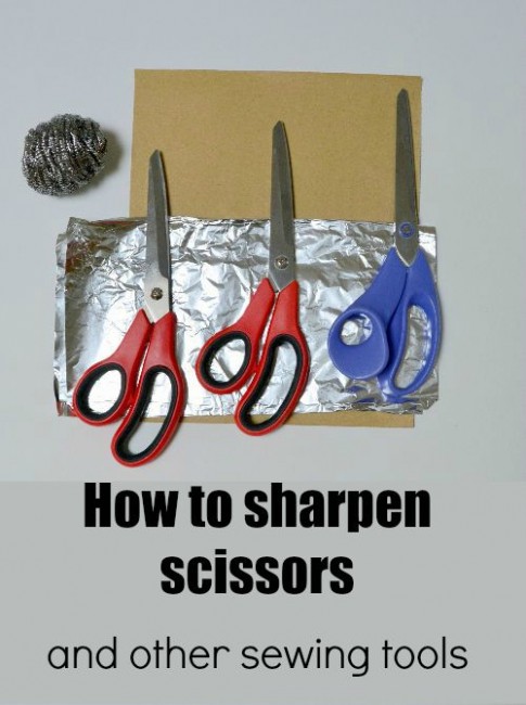 How to sharpen your sewing scissors