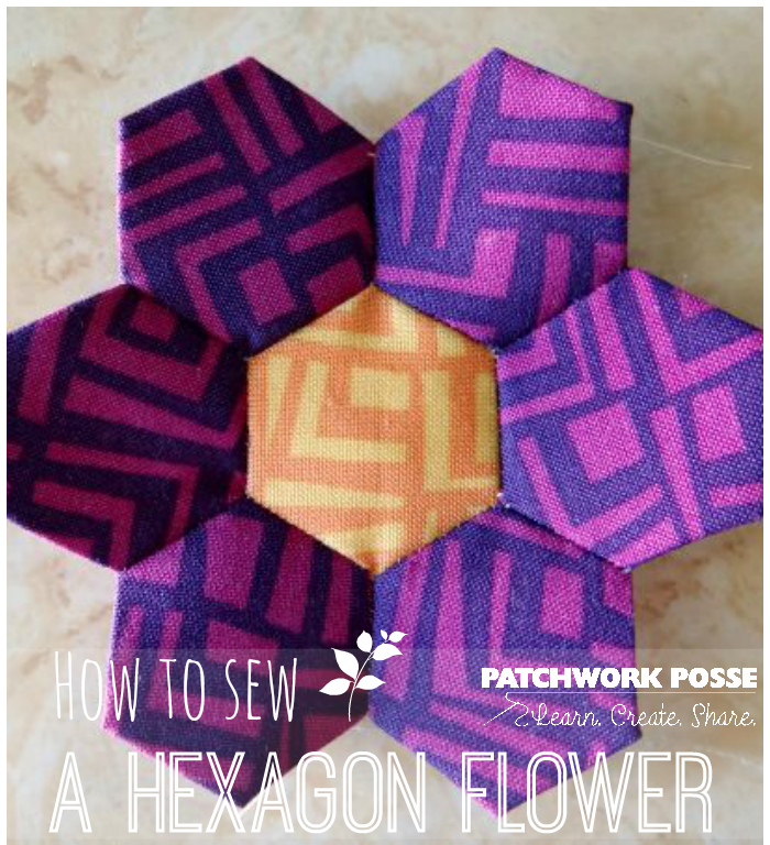 How to Sew A Hexagon Flower