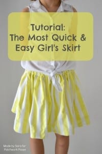 Girls skirt pattern