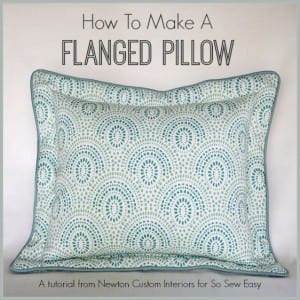 How To Make A Flanged Pillow