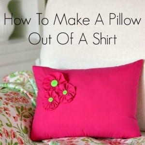 How to make a shirt pillow