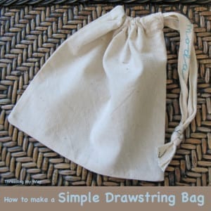 Calico drawstring bag pattern