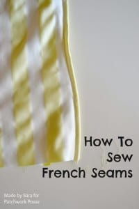 How To Sew French Seams