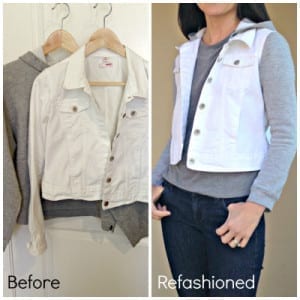 How to refashion a jean jacket