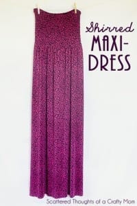 Shirred Maxi Dress Tutorial