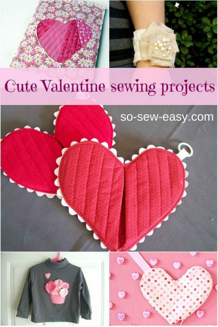 Cute Valentines Day sewing projects