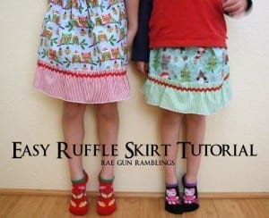 Kids Ruffle Skirt Tutorial