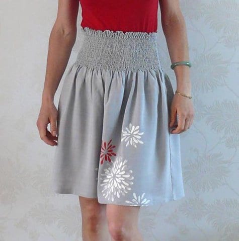 Smocked skirt free pattern