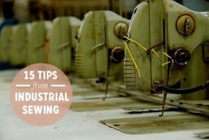 Things to learn from industrial sewing