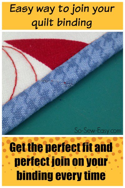 How to join quilt binding