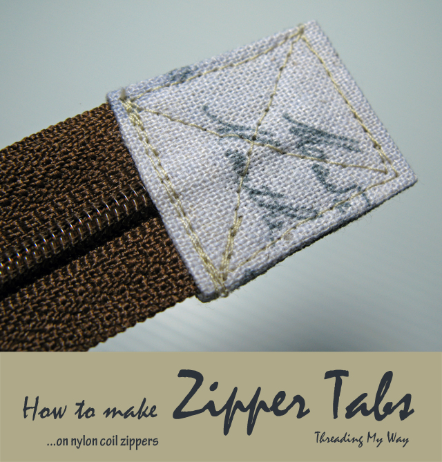 How to make zipper tabs