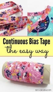 Easy way to make continuous bias tape