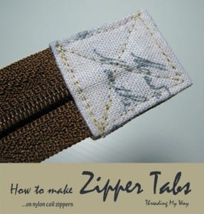 How to make zipper tabs