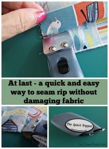 How to use an electric seam ripper