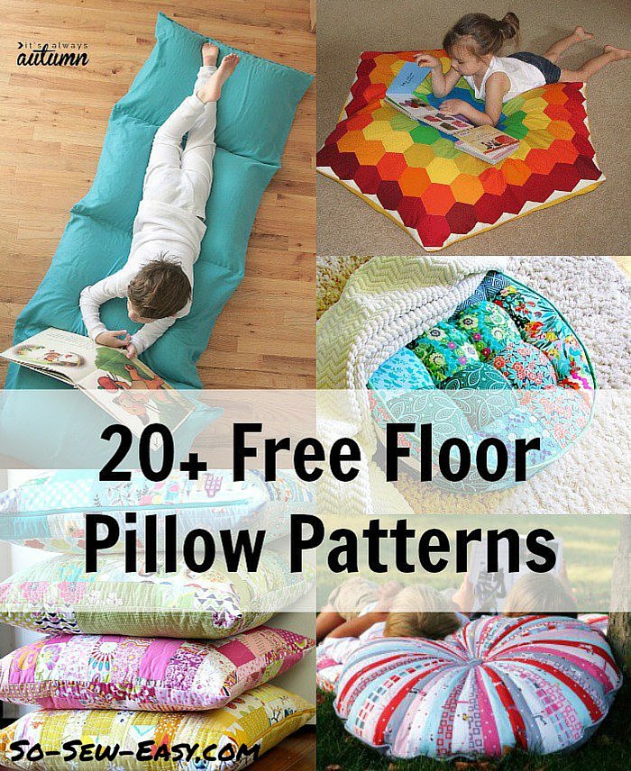 Floor pillows patterns