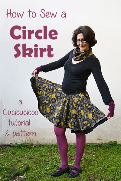 Circle skirt pattern