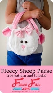 Fleece Sheep Purse Free Pattern