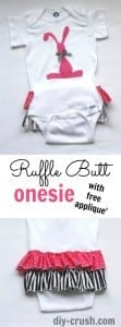 How to add ruffles to onesies