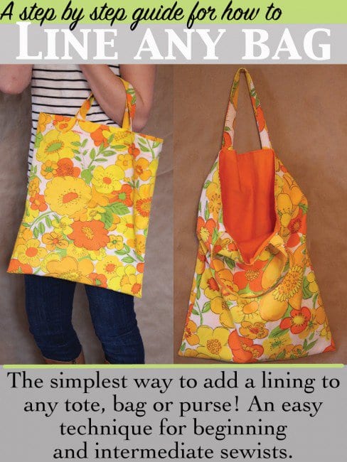 How to line any bag the simplest way | Sewing 4 Free