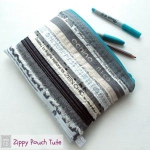 Selvedge zipper pouch tutorial