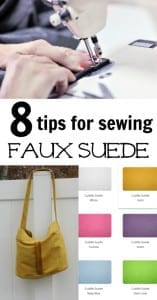 Tips for sewing faux suede