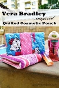 Quilted cosmetic bag tutorial