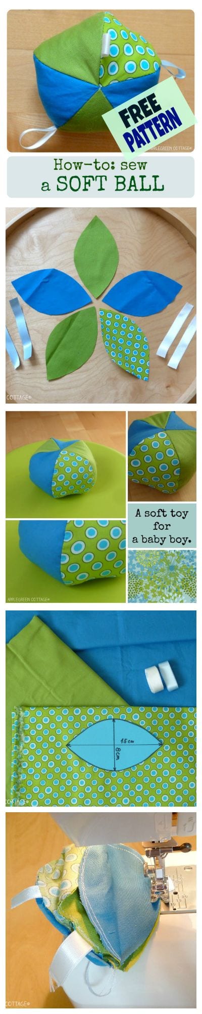 Soft ball sewing tutorial