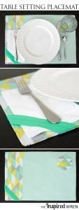 Reversible placemat sewing tutorial