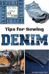Tips for sewing denim