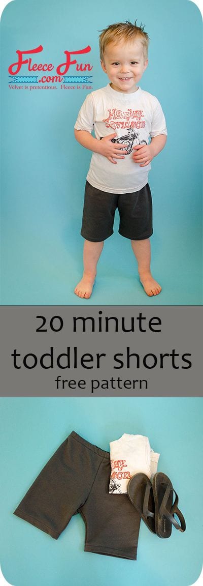 Toddler shorts pattern