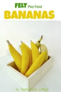 Felt bananas tutorial