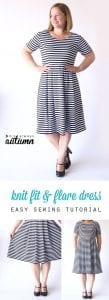 knit fit & flare dress