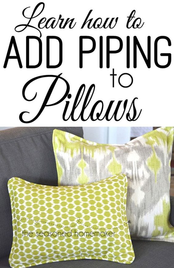 How to add pipping to a pillow