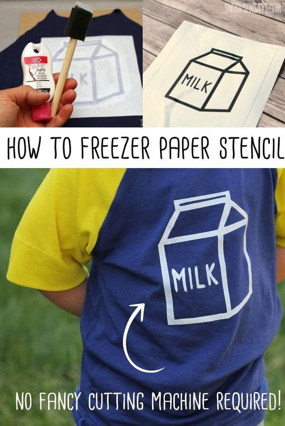 How to stencil with freeze paper
