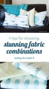 Tips for fabric combinations